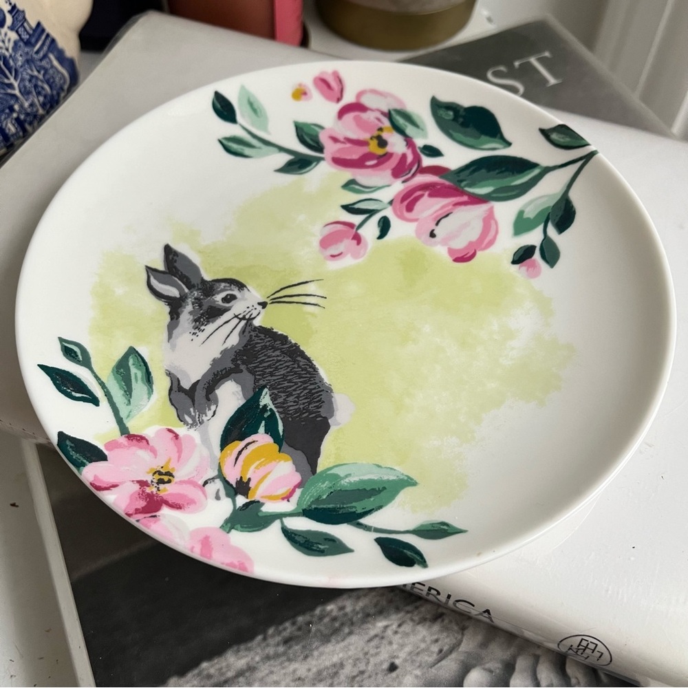 Cath Kidston Hare side plate Easter bunny rabbit